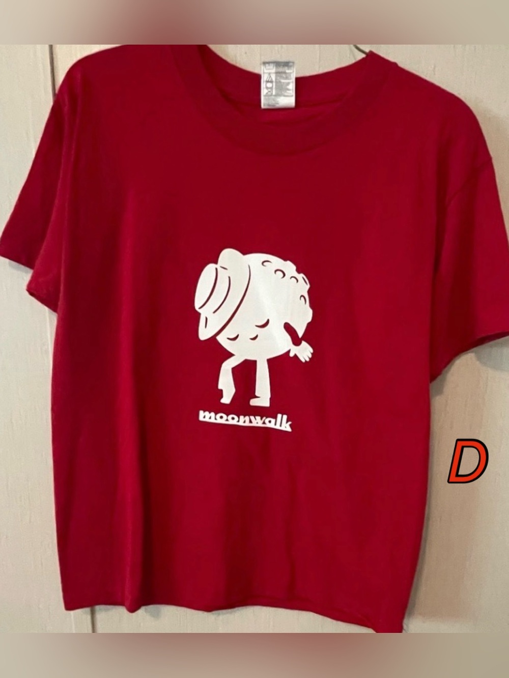 Kids Red T-Shirt Featuring the Moonwalk
